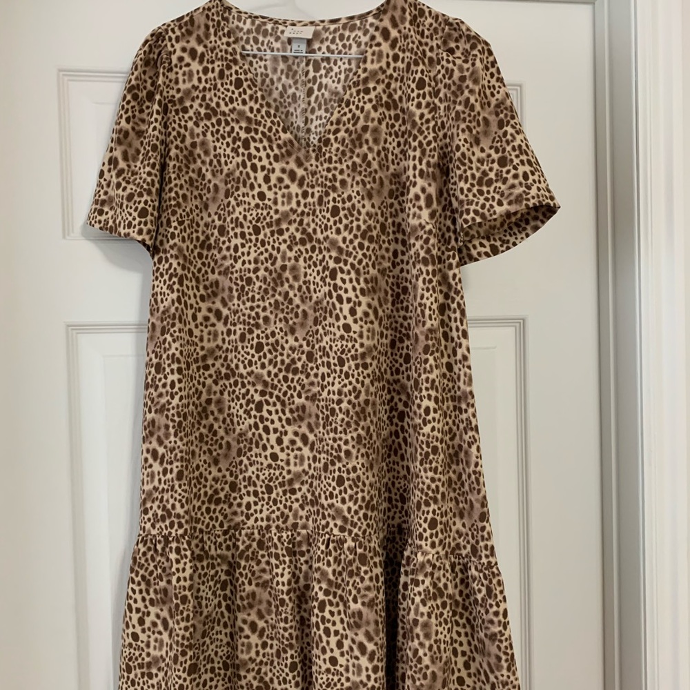 Marina Cheetah Shift Dress